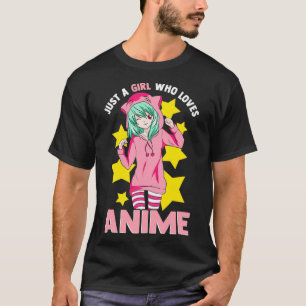 Bara en flicka som Kärlek Anime Kawaii Japanska Ma T Shirt