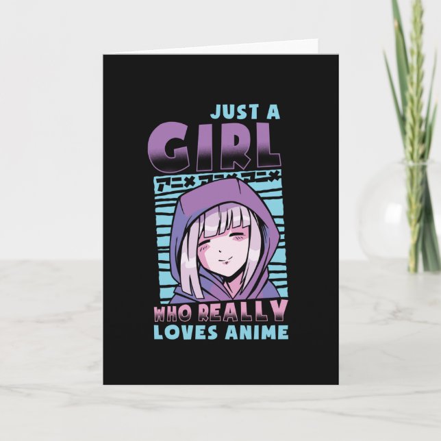 Bara en flicka som Kärlek Anime Kort (Framsida)