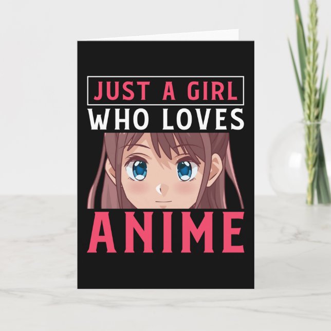 Bara en flicka som Kärlek Anime Manga japansk gåva Kort (Framsida)