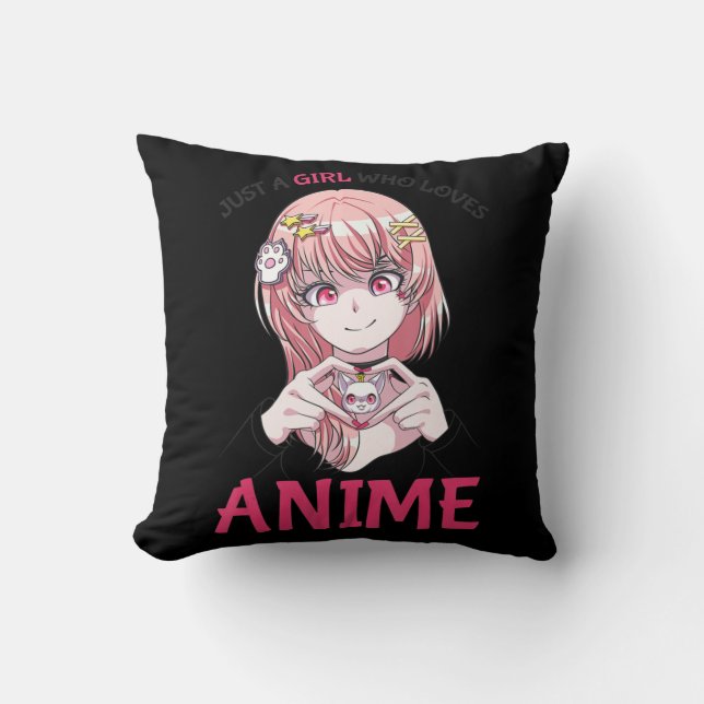 Bara en flicka som Kärlek Anime Merch Saker Teenag Kudde (Framsida)