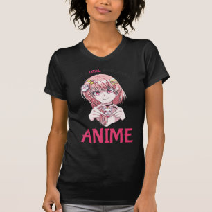 Bara en flicka som Kärlek Anime Merch Saker Teenag T Shirt