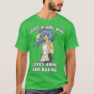 Bara en flicka som Kärlek anime och bakar Baker Ka T Shirt