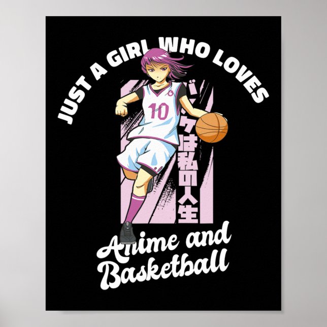 Bara en flicka som Kärlek Anime och Basketball Mer Poster (Framsidan)