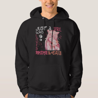 Bara en flicka som Kärlek Anime och Cat Girls Offi Hoodie