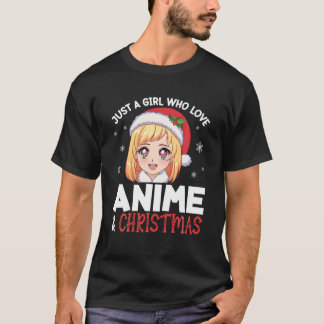 Bara en flicka som Kärlek Anime och julflickorna S T Shirt