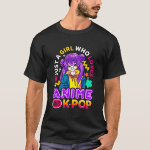 Bara en flicka som Kärlek Anime och K-Pop Cute Tee