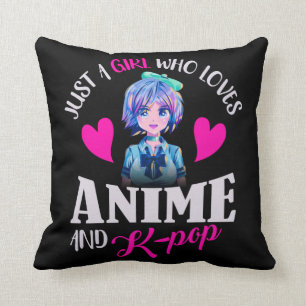 Bara en flicka som Kärlek Anime och K-Pop Kudde