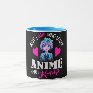 Bara en flicka som Kärlek Anime och K-Pop Mugg