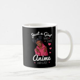 Bara en flicka som Kärlek Anime och KPop African A Kaffemugg