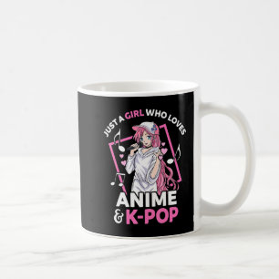 Bara en flicka som Kärlek Anime och KPop Music Ani Kaffemugg