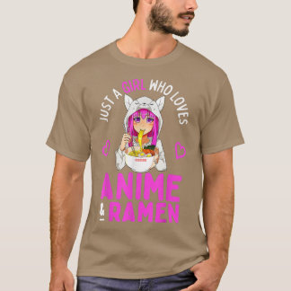 Bara en flicka som Kärlek Anime och Ramen Bowl Jap T Shirt