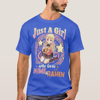 Bara en flicka som Kärlek Anime och Ramen Bowl Jap T Shirt