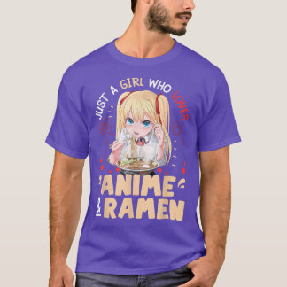 Bara en flicka som Kärlek Anime och Ramen Bowl Jap T Shirt