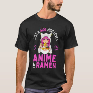 Bara en flicka som Kärlek Anime och Ramen Bowl Jap T Shirt
