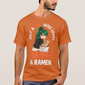 Bara en flicka som Kärlek Anime och Ramen Bowl Jap T Shirt