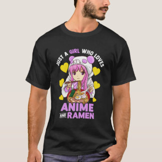 Bara en flicka som Kärlek Anime och Ramen Bowl Pan T Shirt