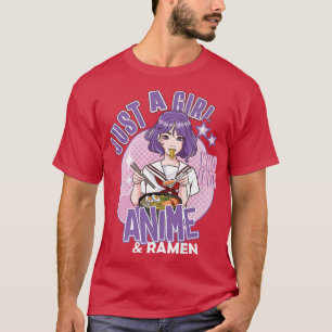 Bara en flicka som Kärlek Anime och Ramen Japans S T Shirt