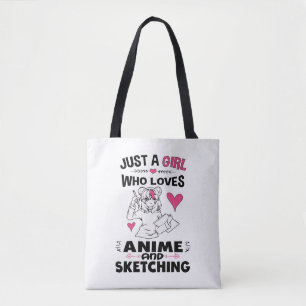 Bara en flicka som Kärlek Anime och Sketching Gir Tygkasse
