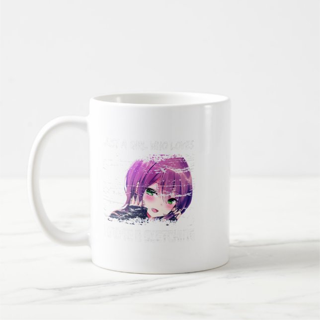Bara en flicka som Kärlek Anime och Sketching Tee Kaffemugg (Vänster)
