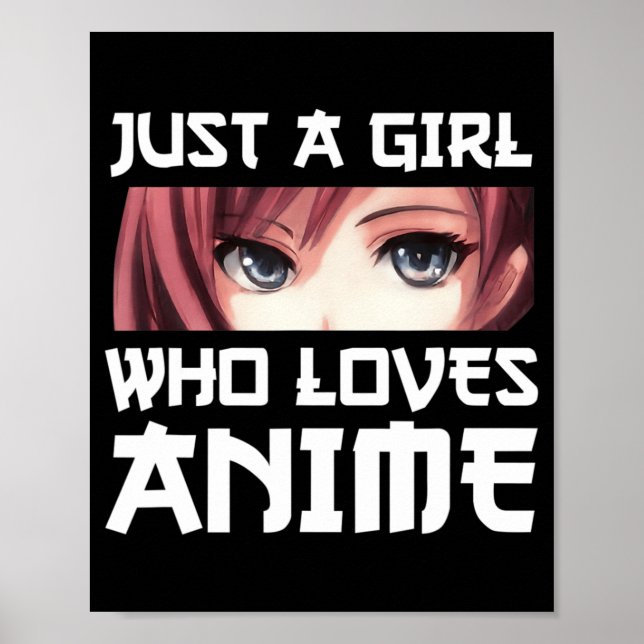 Bara en flicka som Kärlek Anime Poster (Framsidan)
