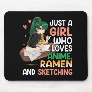 Bara en flicka som Kärlek anime Ramen och Sketchin Musmatta