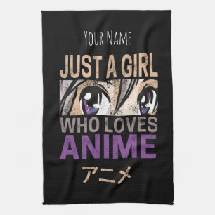 Bara en flicka som Kärlek Anime Vintage Manga Kawa Kökshandduk