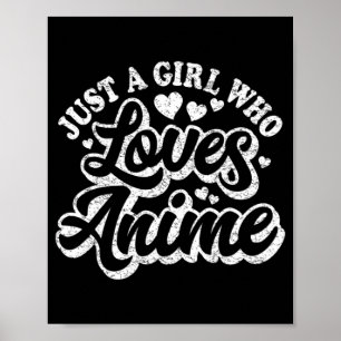 Bara en flicka som Kärlek animerar japanska Cute K Poster