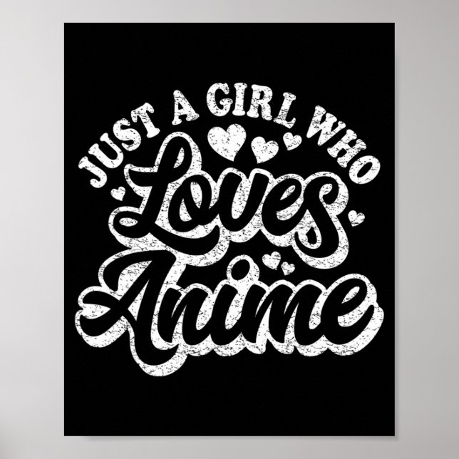 Bara en flicka som Kärlek animerar japanska Cute K Poster (Framsidan)