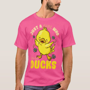 Bara en flicka som Kärlek Ankor cute Anka Älskare T Shirt