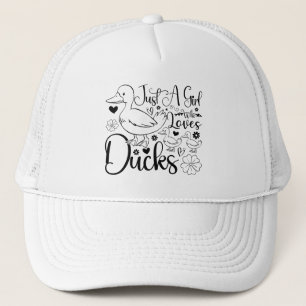 Bara en flicka som Kärlek Ankor Cute Ankor Älskare Keps