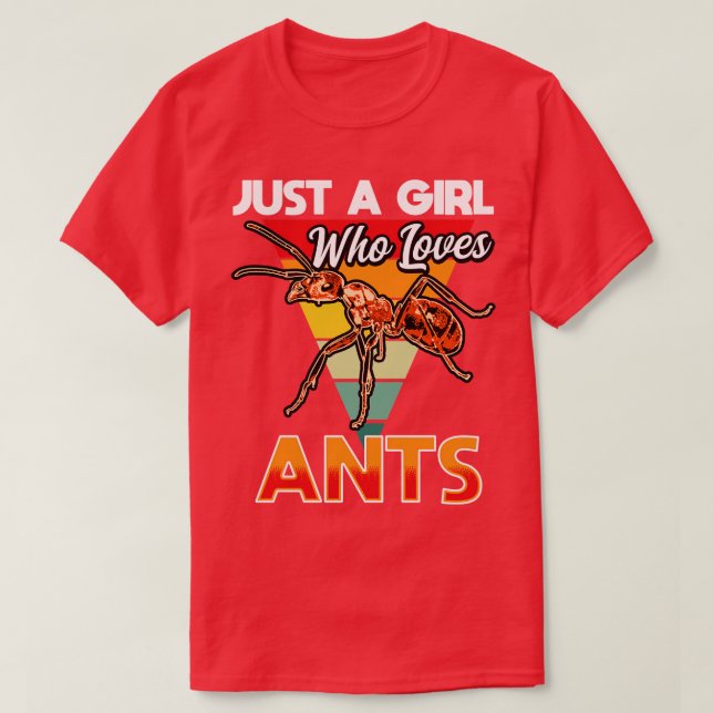Bara en flicka som Kärlek Ants T Shirt (Design framsida)