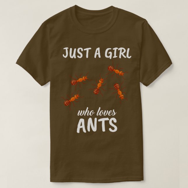 Bara en flicka som Kärlek Ants T Shirt (Design framsida)