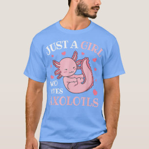 Bara en flicka som Kärlek Aolotls Kawaii Anime Aol T Shirt