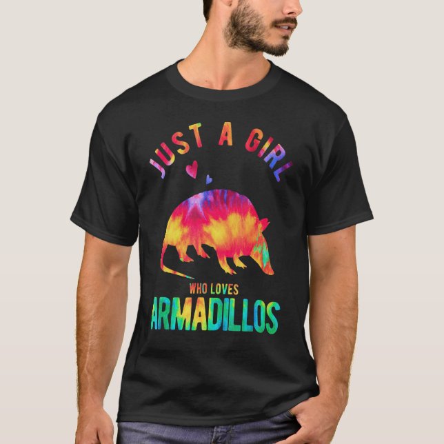 Bara en flicka som Kärlek Armadillos Armadillo T Shirt (Framsida)