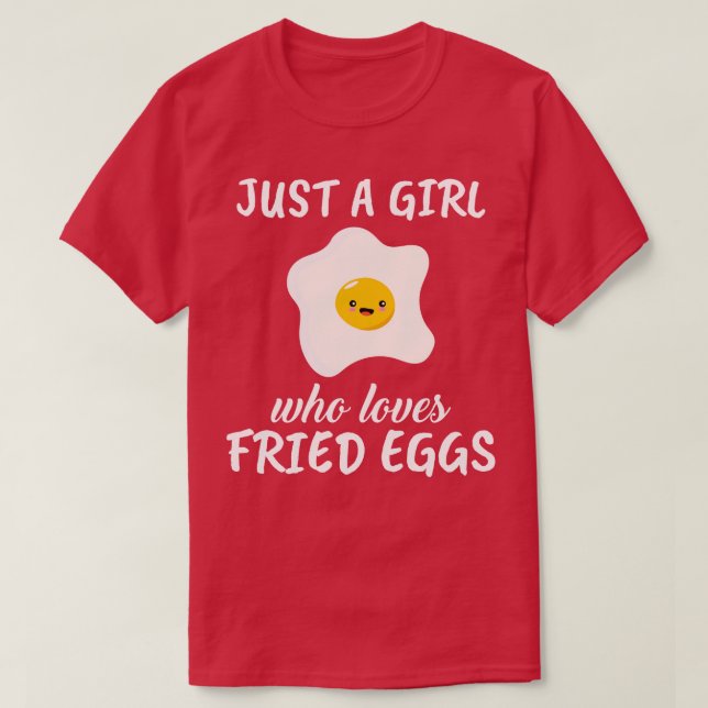 Bara en flicka som Kärlek åt ägg T Shirt (Design framsida)
