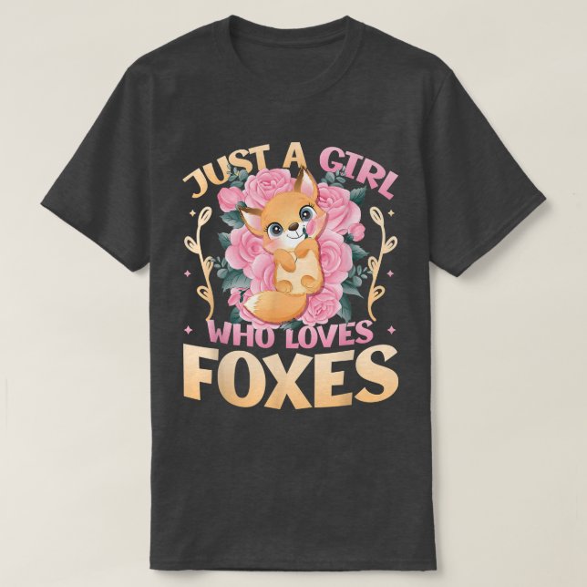 Bara en flicka som Kärlek äter för flickor T Shirt (Design framsida)