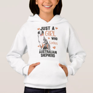 Bara en flicka som Kärlek Australian shepherd Hun T Shirt