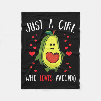 Bara en flicka som Kärlek Avocado Fleecefilt