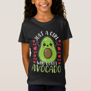Bara en flicka som Kärlek Avocado för flickor T Shirt