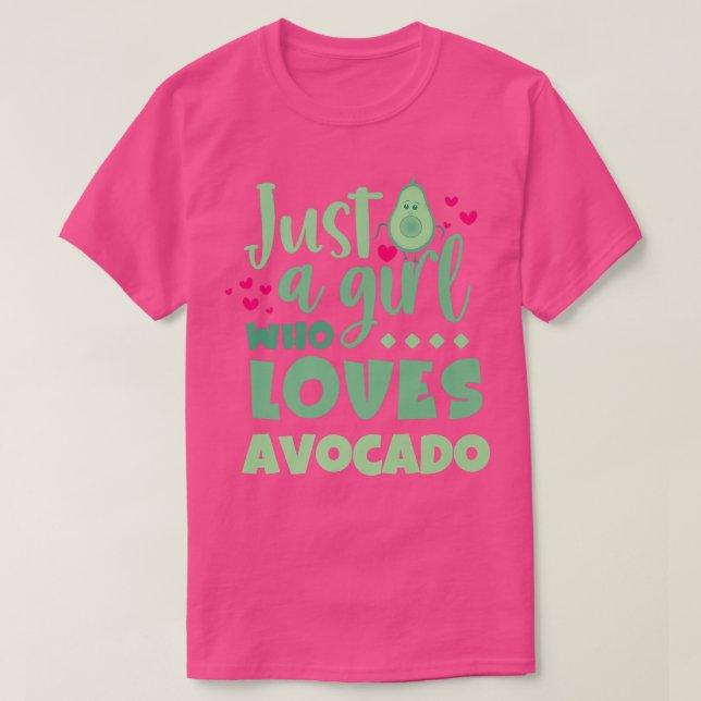 Bara en flicka som Kärlek Avocado Funny Avocado Äl T Shirt (Design framsida)