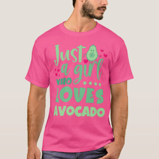Bara en flicka som Kärlek Avocado Funny Avocado Äl T Shirt