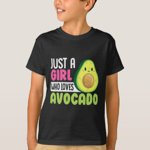 Bara en flicka som Kärlek Avocado Funny Healthy Fo T Shirt