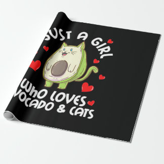 Bara en flicka som Kärlek avocado och katter Presentpapper
