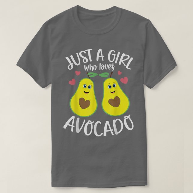 Bara en flicka som Kärlek Avocado Vegan Guac Fruit T Shirt (Design framsida)