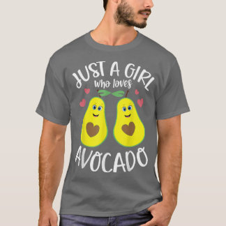 Bara en flicka som Kärlek Avocado Vegan Guac Fruit T Shirt