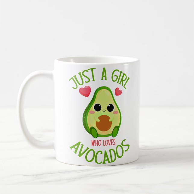 Bara en flicka som Kärlek Avocados Kaffemugg (Vänster)