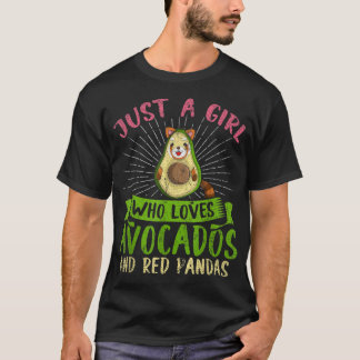 Bara en flicka som Kärlek Avocados och Red T Shirt