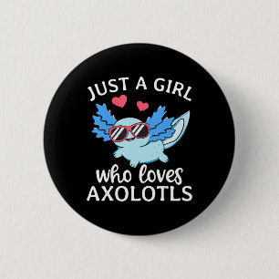 Bara en flicka som Kärlek Axolotls Cute Kawaii Ani Knapp