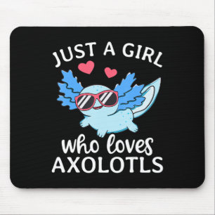 Bara en flicka som Kärlek Axolotls Cute Kawaii Ani Musmatta
