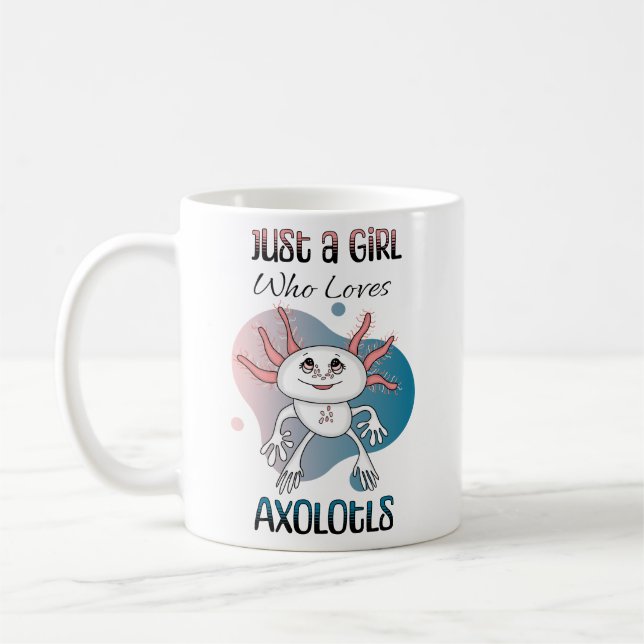 Bara en flicka som Kärlek Axolotls Kaffemugg (Vänster)